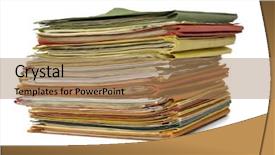  Presentation with folder tabs vibrant file divider - Audience pleasing PPT theme consisting of stacked multicolored file folders isolated backdrop and a coral colored foreground