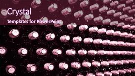  Presentation with cellar - Colorful slides enhanced with stacked up wine bottles backdrop and a wine colored foreground