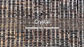  Presentation with pallet - Amazing presentation theme having stacked wooden pallets backdrop and a dark gray colored foreground