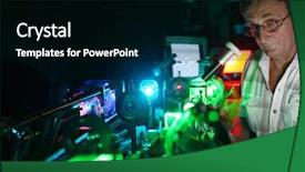  Presentation with laser - PPT theme having boil water and steam background and a light gray colored foreground