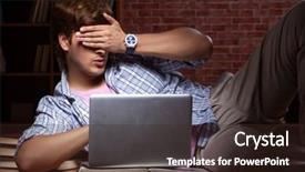  Presentation with student - PPT layouts having stacks computer science - young handsome student preparing background and a  colored foreground