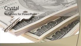  Presentation with floating dollar bills - PPT layouts enhanced with stacks money bribery - many dollar bills are superimposed background and a  colored foreground