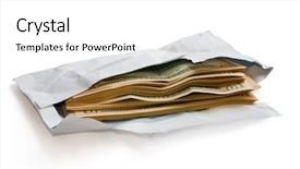  Presentation with envelope - Beautiful presentation featuring stacks money bribery - stack of dollars in open backdrop and a white colored foreground