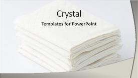  Presentation with tissue paper - Amazing slide set having stacks of folded disposable tissue backdrop and a white colored foreground