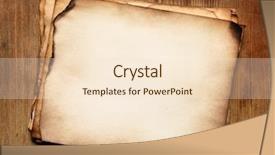  Presentation with old papers - PPT theme featuring stacks old papers background and a lemonade colored foreground