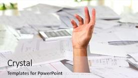  Presentation with spread - PPT theme enhanced with spread all over the place background and a sky blue colored foreground