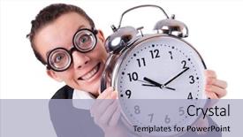  Presentation with stress - Slides enhanced with young woman holding credit card in modern shop background and a coral colored foreground