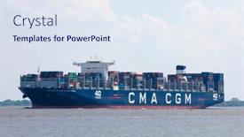  Presentation with fleet - PPT theme featuring stade-germany-may-18-2019 background and a sky blue colored foreground