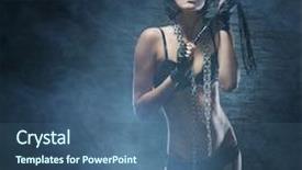  Presentation with sexy - PPT layouts enhanced with stadistic - young beautiful and sexy woman background and a ocean colored foreground