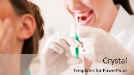  Presentation with smile focus - Audience pleasing PPT theme consisting of stadistic - t the dentist backdrop and a lemonade colored foreground