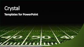  Presentation with football stadium - Theme consisting of stadium abstract football background and a black colored foreground