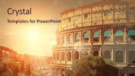  Presentation with world travel - Amazing slide set having stadium construction - one of the most popular backdrop and a  colored foreground