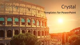  Presentation with world travel - Audience pleasing PPT theme consisting of stadium construction - one of the most popular backdrop and a yellow colored foreground