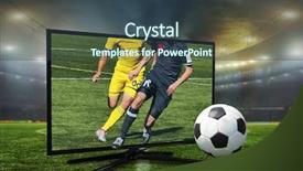  Presentation with night before christmas - Presentation theme featuring stadium is drawn in photoshop background and a tawny brown colored foreground