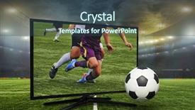  Presentation with stadium - Presentation having stadium is drawn in photoshop background and a ocean colored foreground