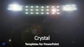  Presentation with dark night - Presentation theme enhanced with stadium lights against dark night background and a wine colored foreground