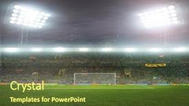  Presentation with night before christmas - Colorful PPT theme enhanced with stadium with fans the night backdrop and a tawny brown colored foreground