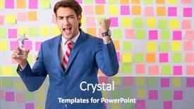  Presentation with special education young adult man - Presentation design consisting of staff list - young handsome man in conflicting background and a ocean colored foreground