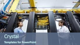  Presentation with mining - Colorful PPT layouts enhanced with staff of modern mining farm backdrop and a ocean colored foreground