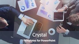  Presentation with relationship - Presentation design with staff reporting relationship - team sitting behind desk checking background and a gray colored foreground