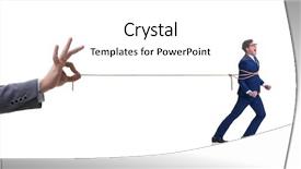  Presentation with staff - Beautiful PPT layouts featuring staff retention concept with employee backdrop and a white colored foreground