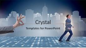  Presentation with staff - Amazing slides having staff retention concept with employee backdrop and a light blue colored foreground