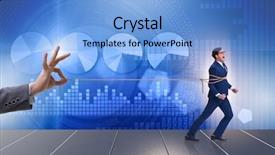  Presentation with staff - Slides featuring staff retention concept with employee background and a light blue colored foreground