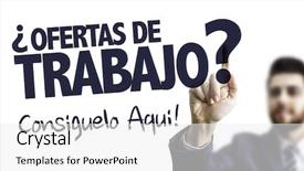  Presentation with staffing - Beautiful PPT theme featuring staffing jobs - business man pointing the text backdrop and a white colored foreground