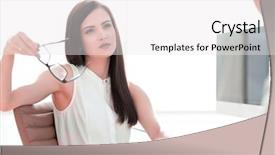  Presentation with staffing - Slide deck having staffing jobs - two employees discussing a new background and a white colored foreground