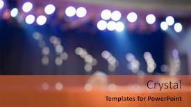  Presentation with stage lights - Audience pleasing PPT layouts consisting of stage and lights with no backdrop and a red colored foreground