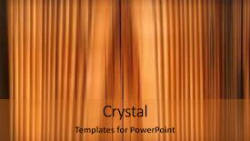  Presentation with stage curtains - Cool new presentation theme with stage curtains in earth tones backdrop and a gold colored foreground
