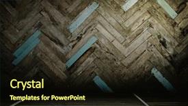  Presentation with vintage - Slides enhanced with stage design - old wooden interior vintage background background and a  colored foreground