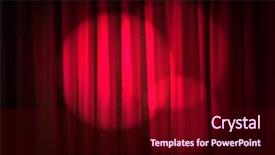  Presentation with movie or theatre curtain - Amazing presentation having brightly lit curtains in theatre backdrop and a wine colored foreground