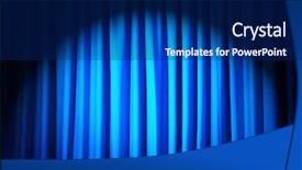  Presentation with curtains - Slide deck having brightly lit curtains in theatre background and a navy blue colored foreground