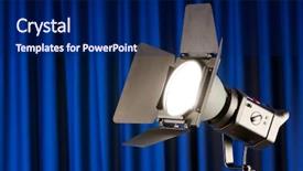  Presentation with projector - Amazing presentation having curtains and projector lights wtih backdrop and a navy blue colored foreground