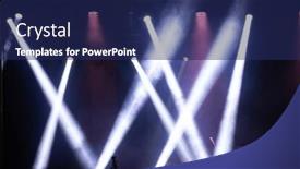  Presentation with theatre - Presentation with stage-light-with-colored-spotlights background and a navy blue colored foreground