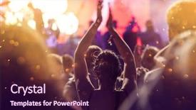  Presentation with stage lights - Colorful theme enhanced with stage lights - summer music festival backdrop and a wine colored foreground