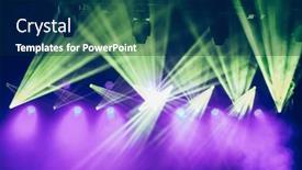  Presentation with stage lights - PPT layouts consisting of stage-lights-and-vibrant-colors background and a navy blue colored foreground