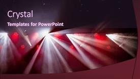  Presentation with stage - Slide deck featuring stage-lights-and-vibrant-colors background and a  colored foreground