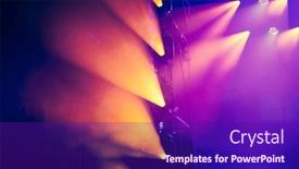  Presentation with stage - Slides consisting of stage-lights-and-vibrant-colors background and a violet colored foreground