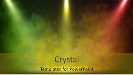  Presentation with empty stage - Theme consisting of stage-lights-spotlights-illuminating-empty background and a gold colored foreground