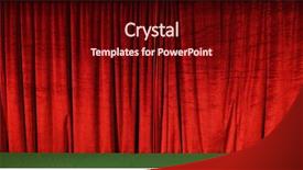  Presentation with theater curtains - Slide set with curtains in theater cinema drapes background and a wine colored foreground