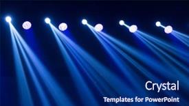  Presentation with puntero laser - Slides featuring stage spotlight with laser rays background and a navy blue colored foreground