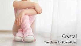  Presentation with tambourine dance - PPT layouts enhanced with stages growth - cute little girl sitting background and a light gray colored foreground