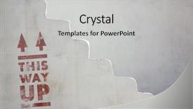  Presentation with stairway - PPT theme featuring stages growth - detail of an old white background and a light gray colored foreground