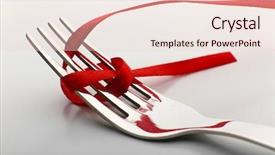  Presentation with stage - Beautiful PPT theme featuring stages of tying bow backdrop and a lemonade colored foreground