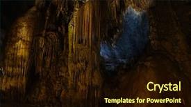  Presentation with cave - PPT theme having staglagmites - 19 april 2017 stalactite cave background and a wine colored foreground