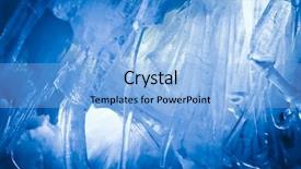  Presentation with ice blue - Cool new presentation theme with staglagmites - blue ice cave covered backdrop and a light blue colored foreground