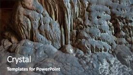  Presentation with inside an ice cave - Colorful slide deck enhanced with staglagmites - cave inside stalagmite background backdrop and a  colored foreground