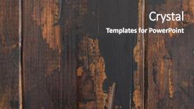 Presentation with old - Cool new PPT theme with stained - old wooden surface background scuffed backdrop and a  colored foreground